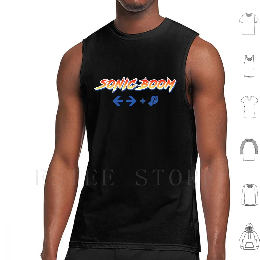 Boom Special Fighter Move Gamer Gift Tank Tops Vest Cotton Cafe Tokyo Ghoul Touka Kaneki Coffee Shop 20th Ward Ken Anime Japan