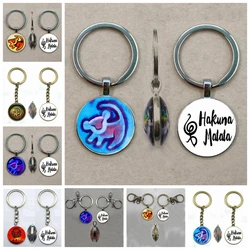 Simba Lion double-sided keychain pendant Hakuna Matata keychain Simba double-sided keychain