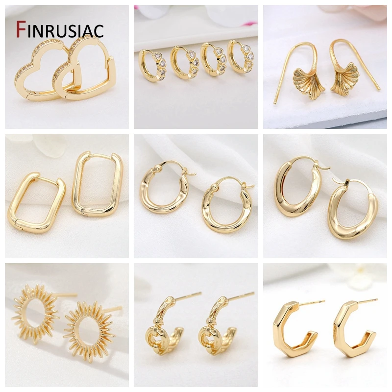 2022 New Design Gold Plated Heart Zircon Round Hoop Earrings For Women Jewellery Wholesale