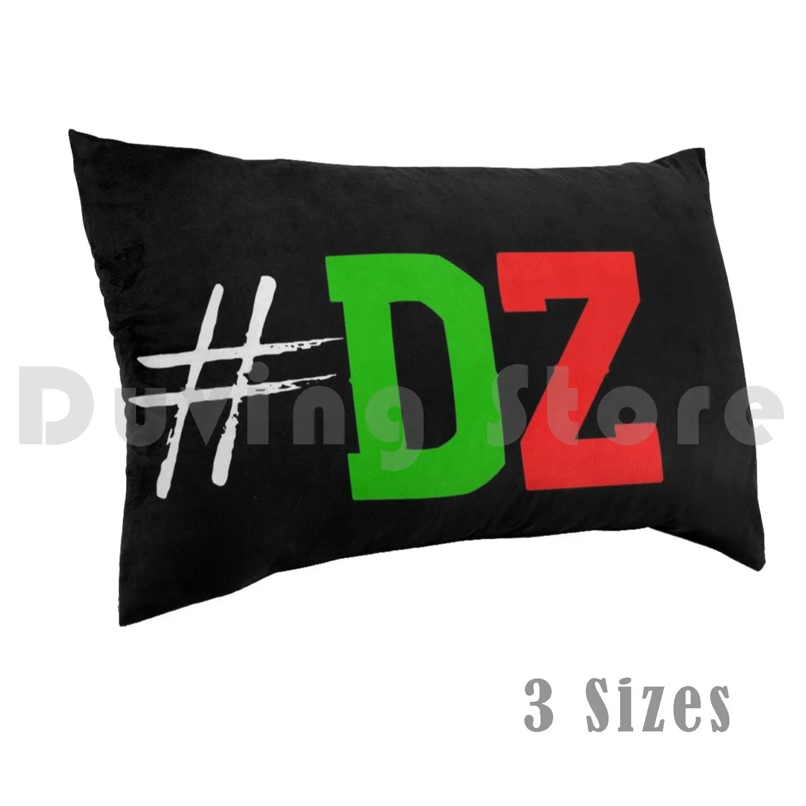 #dz Algérien Pillow Case Printed 50x75 Dz Algerian Arab Hashtag Algerian Algerian Algerian Algerian Sweater Dz