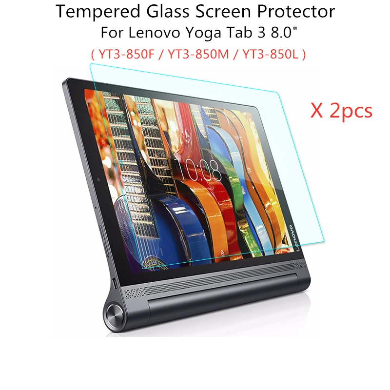 2pcs Screen Protector Protective Film For Lenovo Yoga Tab 3 8.0 YT-850 Tablet Explosion-Proof Tempered Glass YT3 850F 850M 850L