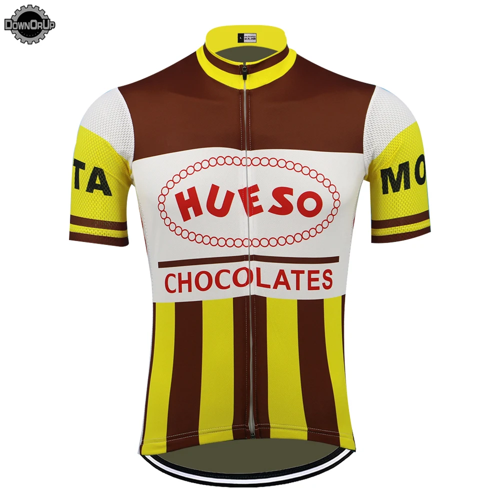 HUESO Cycling Jersey Men Short Sleeve Ropa Ciclismo Bike Wear Mtb Jersey Triathlon Top Cycling Clothing