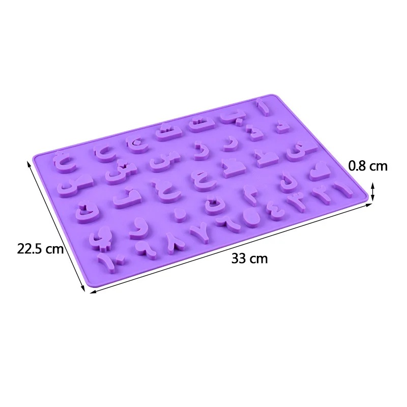 Arabic Letters Silicone Cake Mold for Chocolate Mousse Jelly Pudding Ice Cream Dessert Bread Pastry Bakeware Decorating Tools