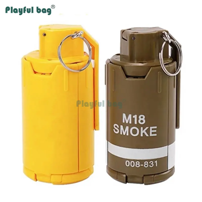 Playful bag M18 Gel ball grenade model Children CS game toy equipment Plastic grenade model Gel ball toy AQB26