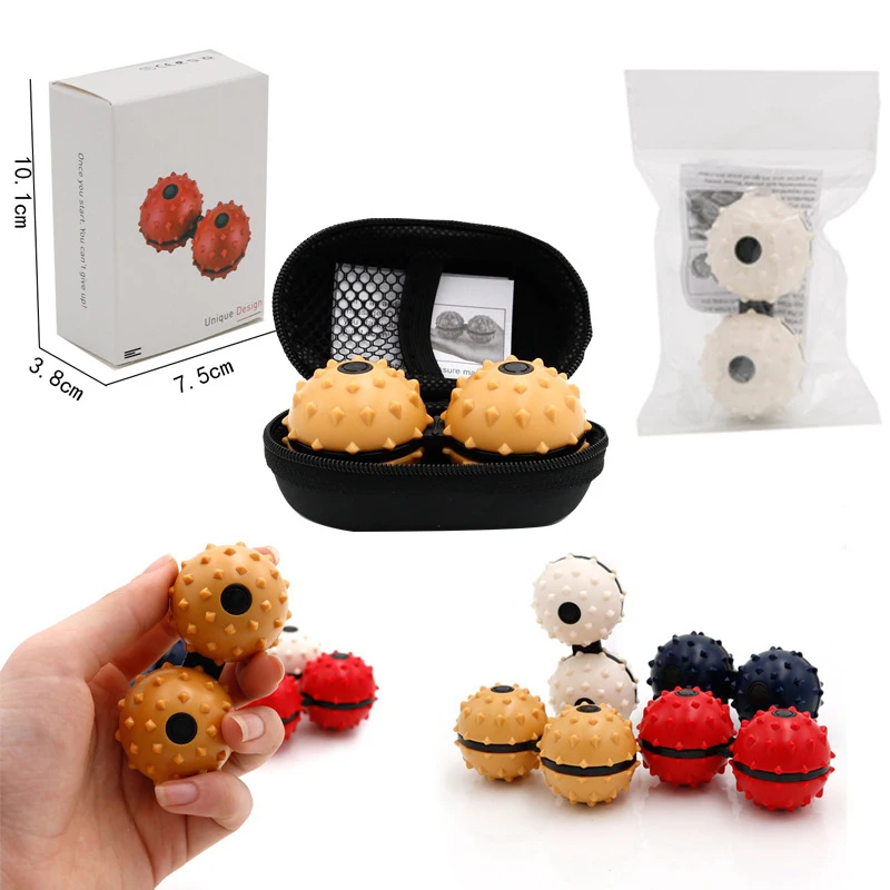 Fingertip Rotating Siamese Massage Decompression Gyro Ball Anti Stress Toys Top Stress Relief Vent Ball Intelligent Stress Toys