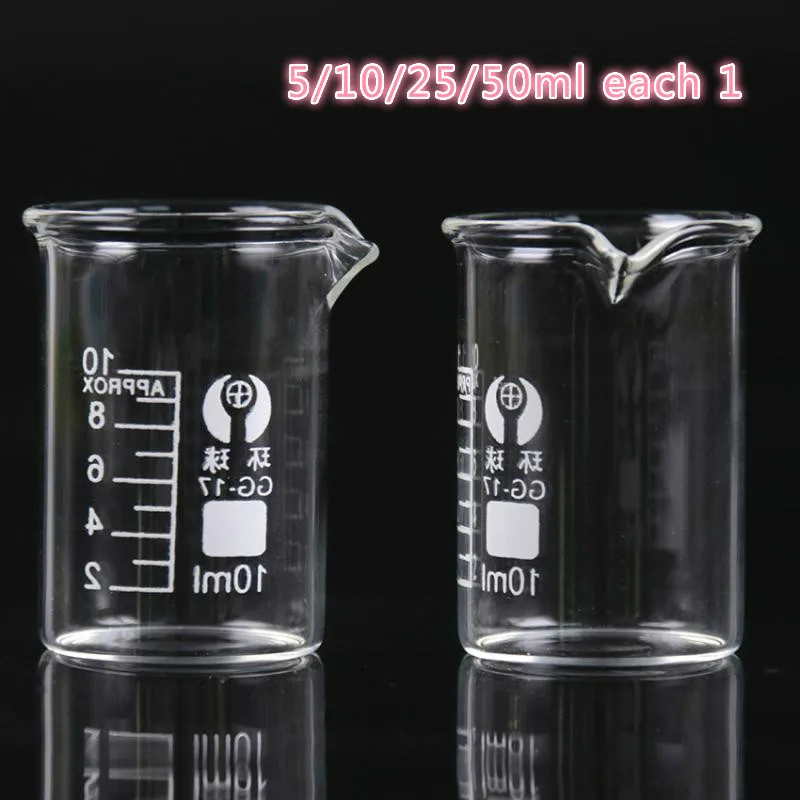 

New 5ml,10ml,25ml,50ml,100ml,150ml,200ml,250ml Pyrex Glass beaker Borosilicate GG-17 Graduated Beakers