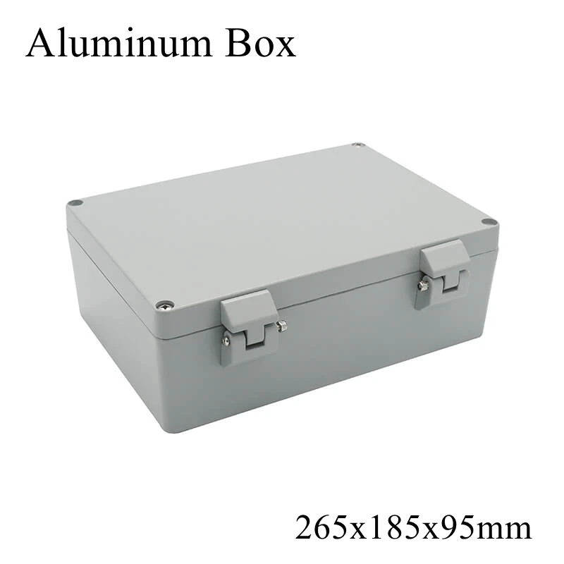 

FA66-1 265x185x95mm IP65 Waterproof Aluminum Junction Box Electronic Terminal Sealed Diecast Metal Enclosure Case Connector