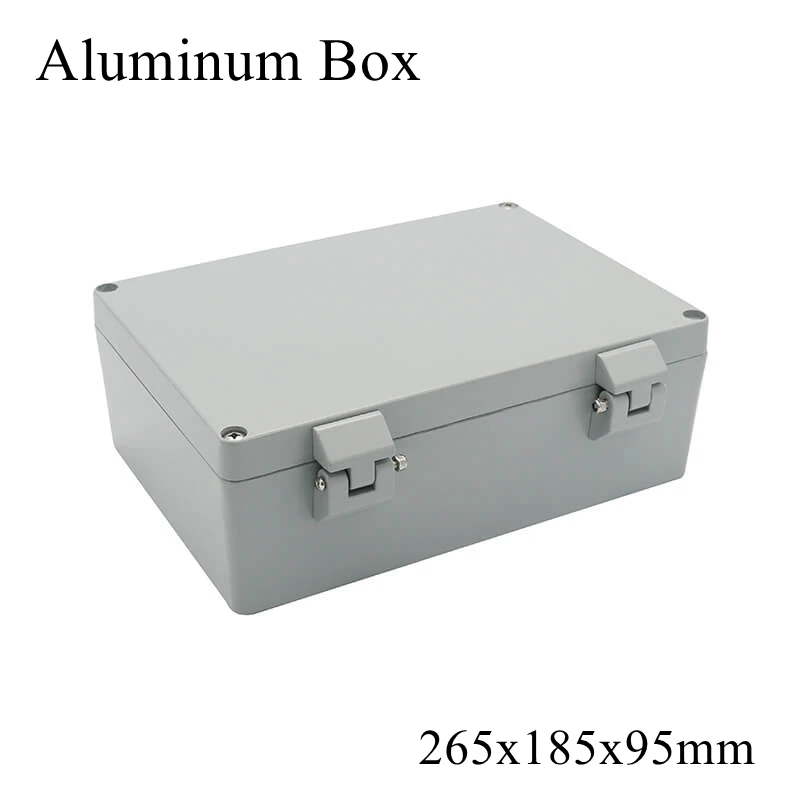 FA66-1 265x185x95mm IP65 Waterproof Aluminum Junction Box Electronic Terminal Sealed Diecast Metal Enclosure Case Connector