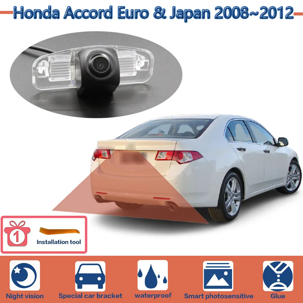 

For Honda Accord Euro & Japan 2008~2012 HD Night Vision Waterproof Backup Camera Car Reversing Parking Camera