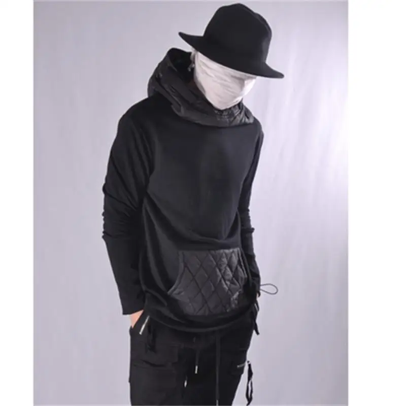 Autumn and winter fish mouth function wind coat national tidal wave Bereavement Heavy Industry Hoodie Hoodie men loose hip-hop