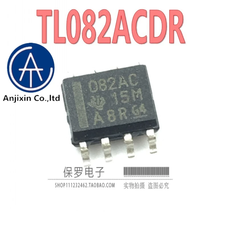 Amplificador 100% original y nuevo, 10 piezas, TL082ACDR TL082ACD 082AC SOP-8 SMD, stock real importado