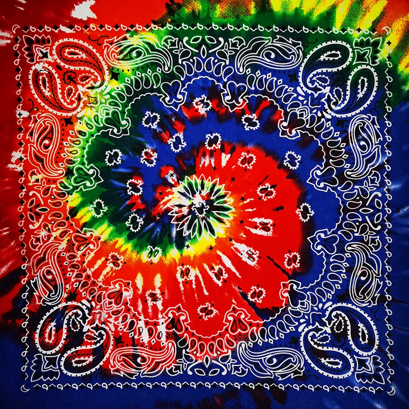 Neue Mode Hip Hop 100% Baumwolle Bandana Quadrat Schal 55 cm * 55 cm Schwarz Rot Paisley Stirnband Gedruckt für Frauen/Männer/Jungen/Mädchen