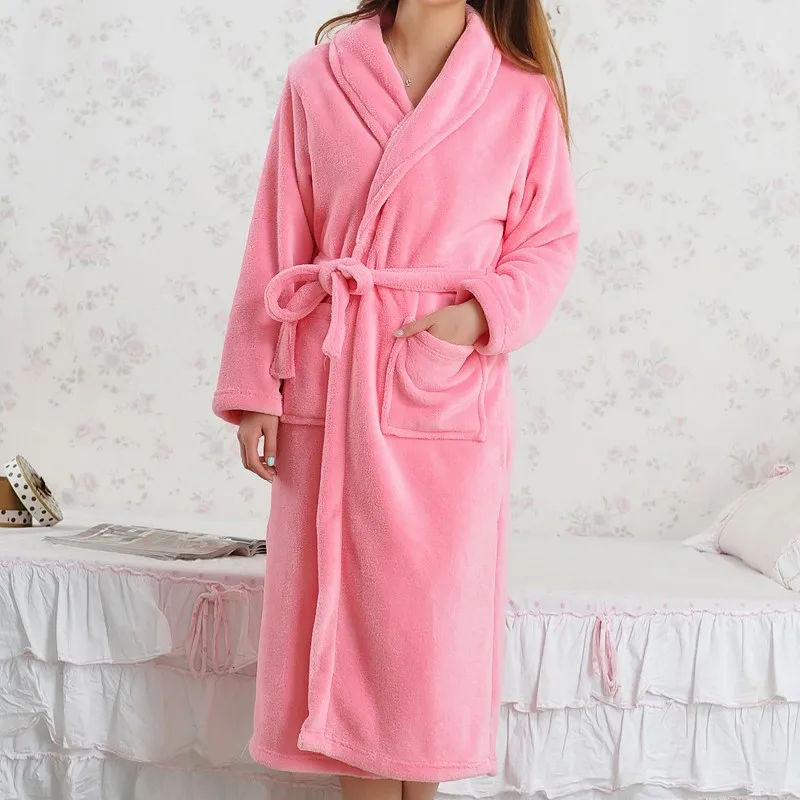 Robe de Kimono Chaude et Épaisse pour Femme, Vêtement de Nuit Décontracté, Peignoir, Lingerie Indispensable, Hiver