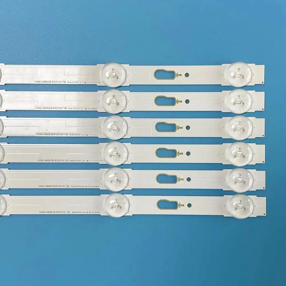 12pcs LED Backlight strip for Samsung UE48JU6000W UE48JU6450 UE48JU6600 UE48JU6770 V5DU-480DCA-R1 480DCB LM41-00121H 00121G