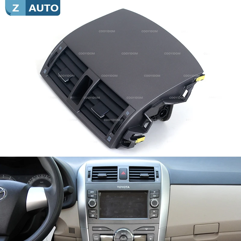 Car A/C Air Conditioning For Toyota Corolla Altis 2007 2008 2009 2010 2011 2012 2013 Middle Air Vent Outlet Panel Grille Cover