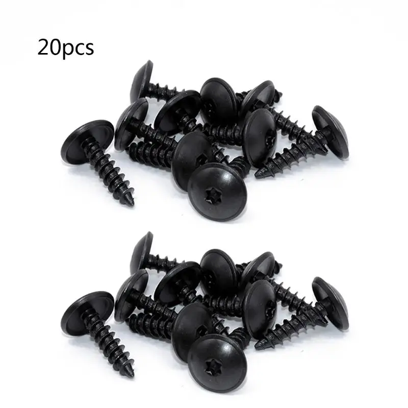 20pc Sunk Head Self Tapping Arch Torx Screw Stainless Flat Cross Recessed Suitable for  A1 A3 A4L A5 A6L A8 Q3 Q5 Q7