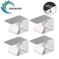 KINGROON 4pcs Ultrabase Glass Plate Clamp Heatbed Clip 3D Printer Parts Hot Bed clips For Ultimaker Build Platform Retainer