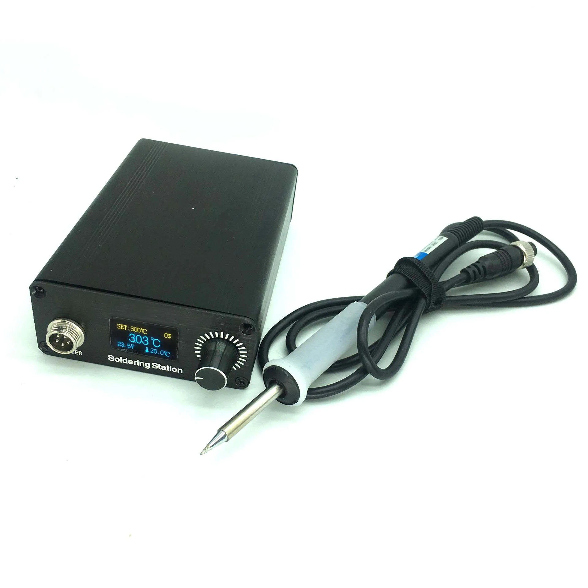 Mini estación de soldadura T12, 110V, 220V, controlador de temperatura, OLED, Digital, electrónica, herramientas de soldadura de hierro, bricolaje