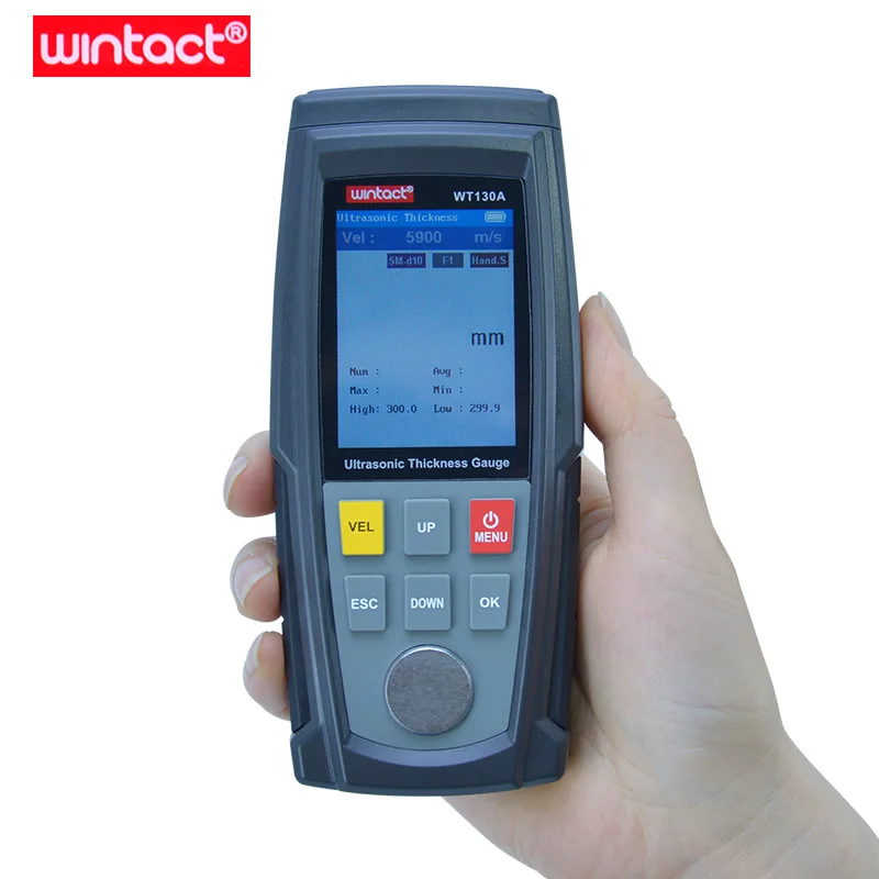 Imagem -02 - Outest Digital Ultrasonic Espessura Medidor Metal Plate Tester Plástico e Vidro Medição Largura