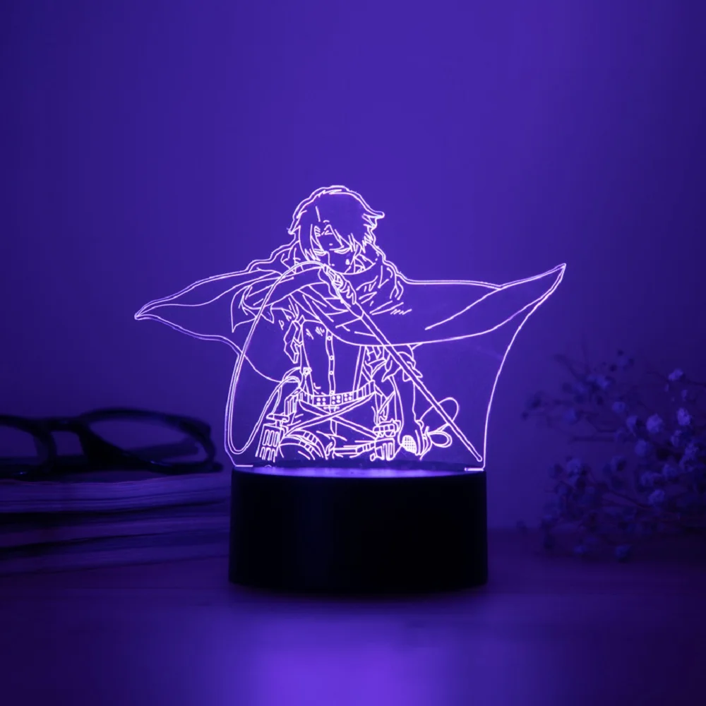 Anime character 3D night light full-time hunter KILLUA ZAOLDYECK USB table lamp birthday gift Christmas gift New Year gift