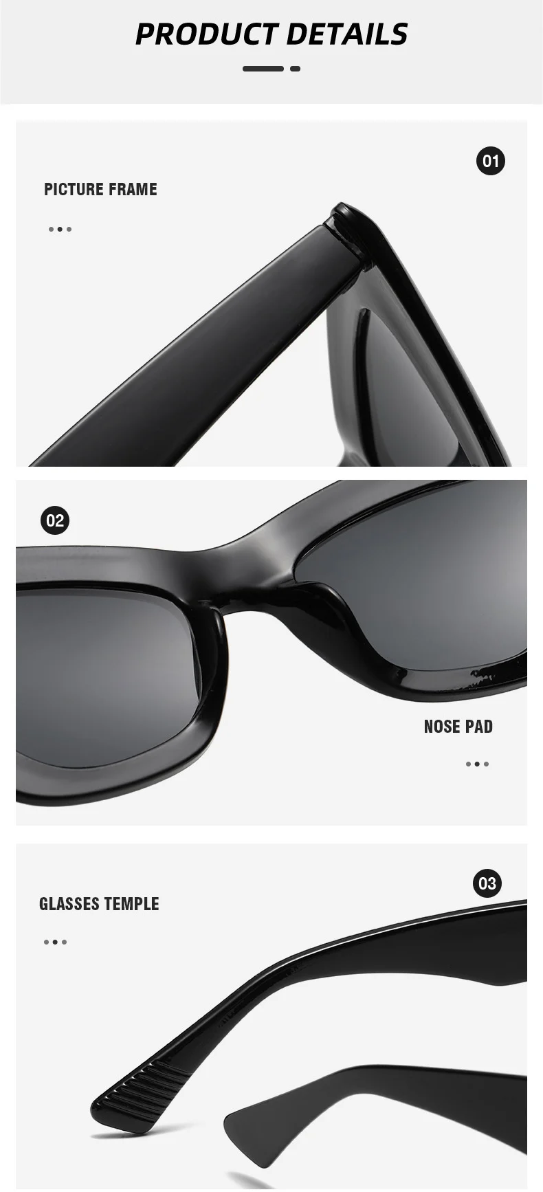 OEC CPO Retro Cat-Eye-Sonnenbrille für Damen, modisch, bunt, grün, Sonnenbrille, Vintage-Sonnenbrille, Brillen, Oculos Lunette De Soleil – Detail 12
