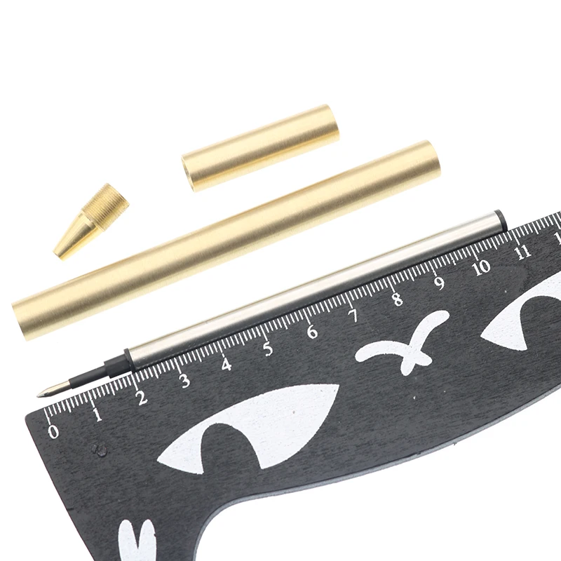 High Quality Luxury Brass Ballpoint Pen Tip 0.5mm Pure Brass Business Office Gift Pen Children\'S Student Stationery Pen 1pc