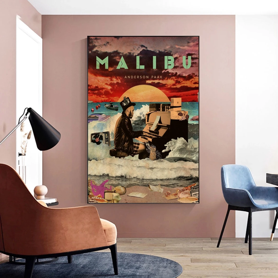 Anderson Paak Malibu Poster Star Music Singer Canvas Poster Print Art Wall Painting Home Decoration Gift Poster Customization