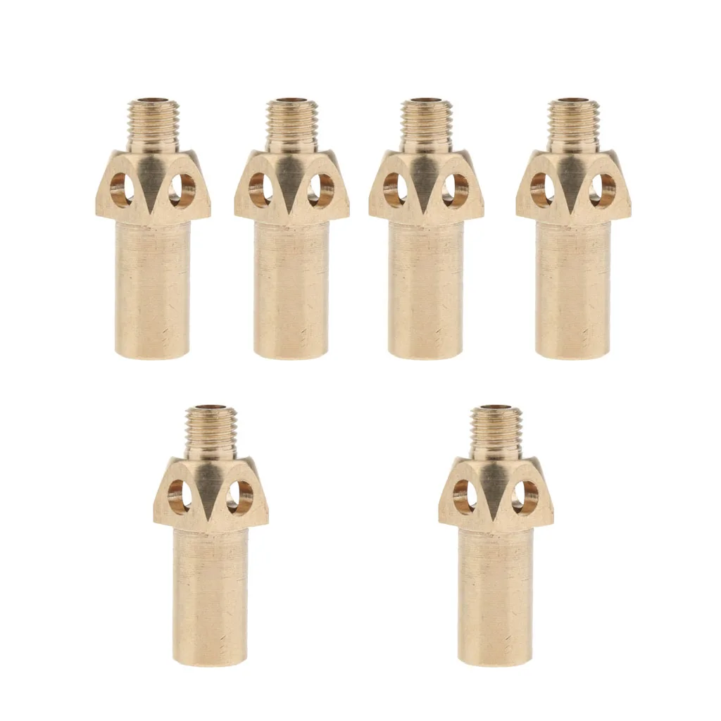 6 Pcs/lot Heavy Duty Brass Propane Gas Jet Burner Nozzle Tips