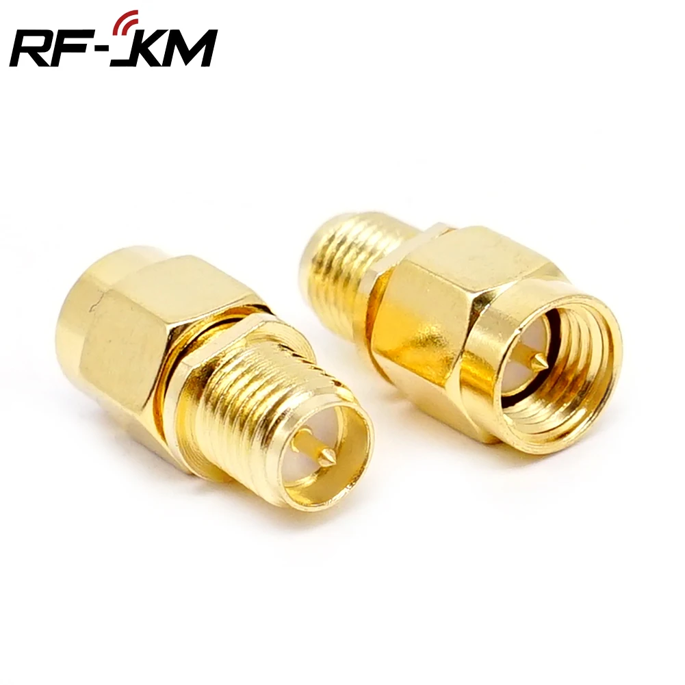 2 Stuks Rf Coax Coax Adapter Sma Male Naar Rp Sma Vrouwelijke Connector