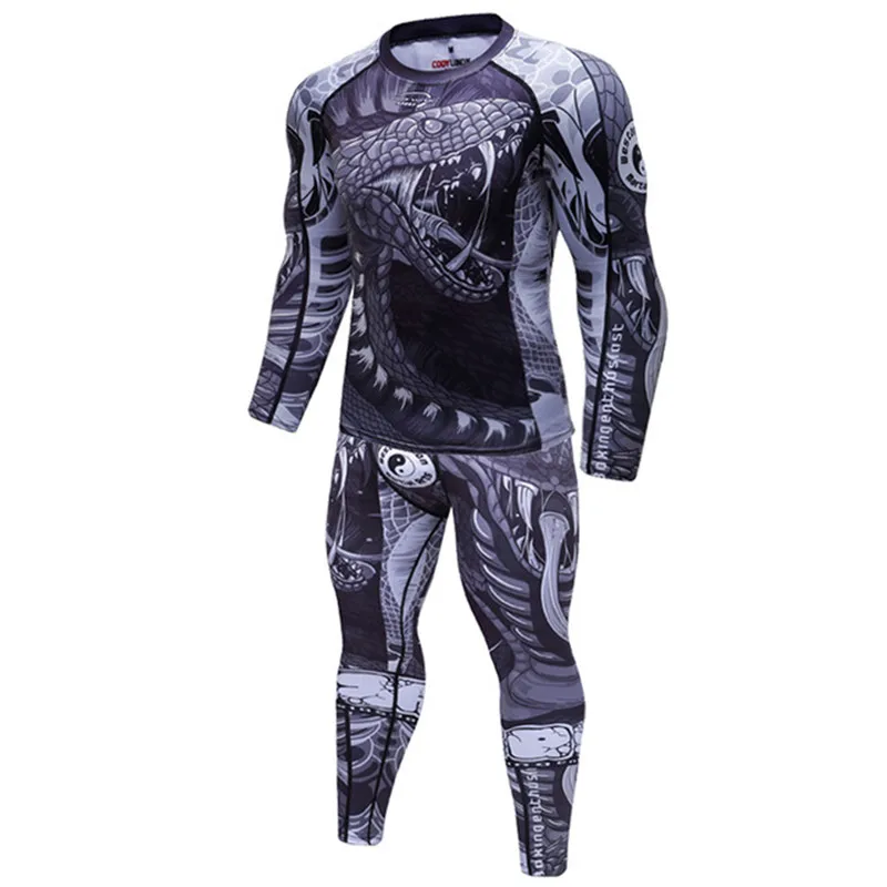 Men gym T shirts+Pants Boxing Muay Thai Shorts Rashguard MMA kickboxing Sets Fitness Sport Jerseys suits Jiu Jitsu Bjj T shirt