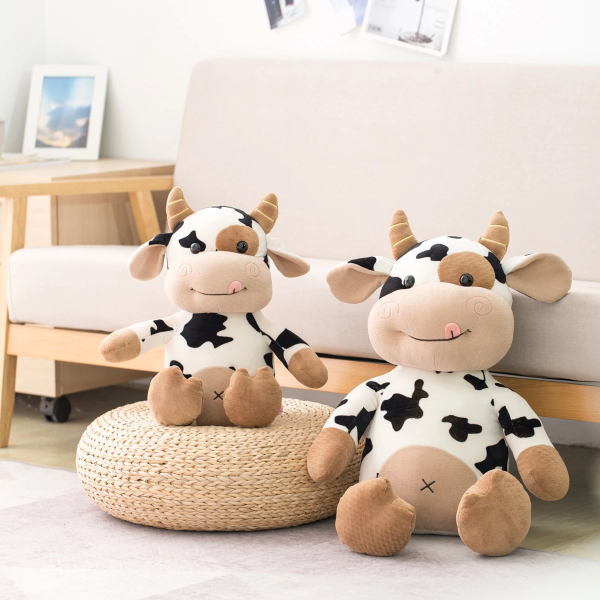 2020 New Plush Cow Toy Cute Cattle Plush Stuffed Animals Cattle Soft Doll Kids Toys Birthday Gift for Children