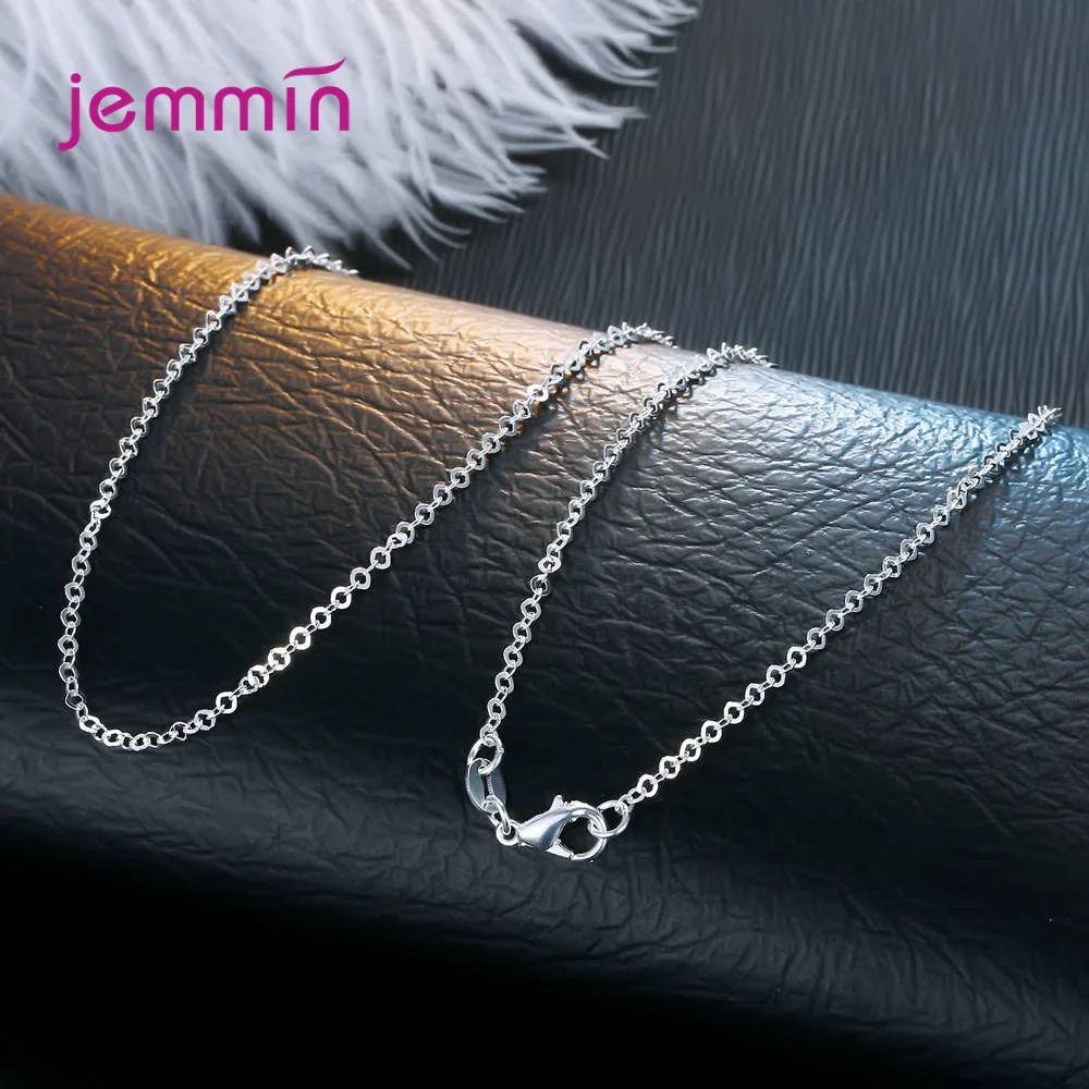 925 Silver  Link Chain Necklaces For Men Fashion Jewelry Classic Style 18 Inches Jewelry Findings Accessory Wholesale