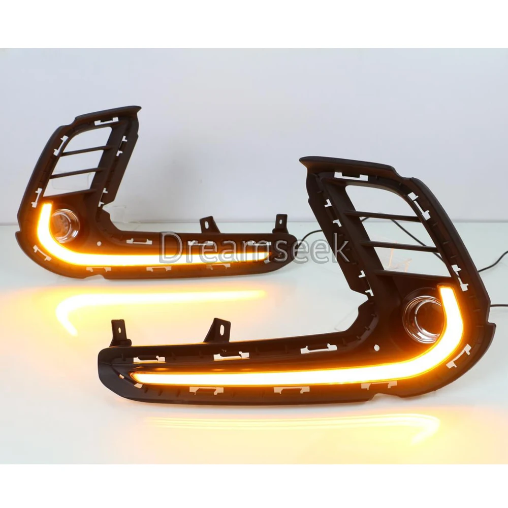 LED DRL Day Light for Hyundai Elantra Avante AD 2016 2017 Daytime Running Light Driving Fog Lamp with Turn Signal