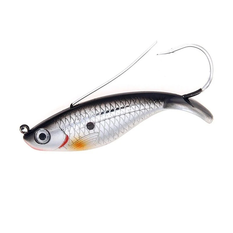 1Pcs VIB Fishing Lures 8.5cm 21.2g Winter Ice Fishing Anti Grass Single Hooks Wobblers Isca Artificial Hard Bait Bass Tackle