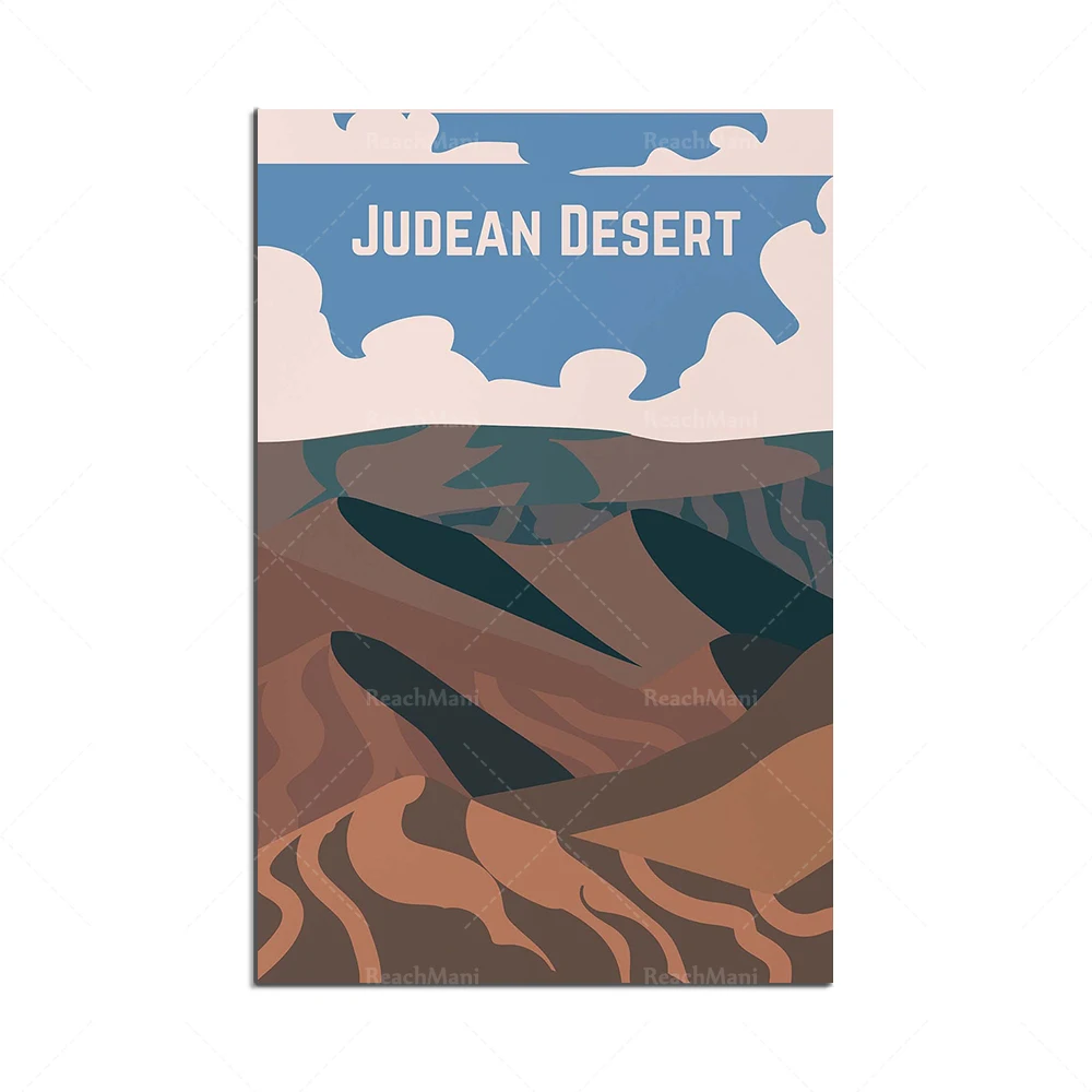 Sahara, California Mojave, Ephesus dunes, Judean Desert, West Bengal, Uttarakhand, Tamil Nadu, Rajasthan India travel poster