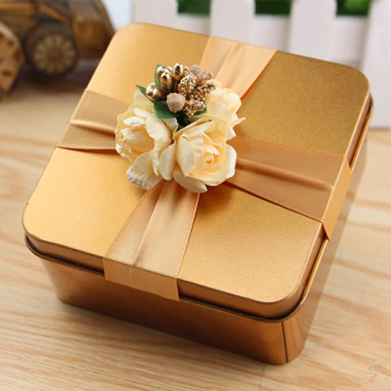 

Mini Party Storage Case Decor Tinplate Gift Box Candy Box Delicate Appearance And Durable For Party Gift