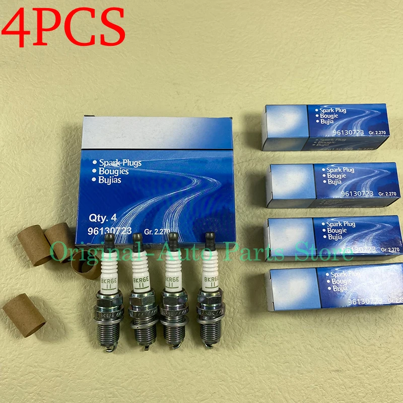 4PCS Original Spark Plug For Buick Excelle 1.6 Chevrolet Aveo Daewoo Nubira 96130723