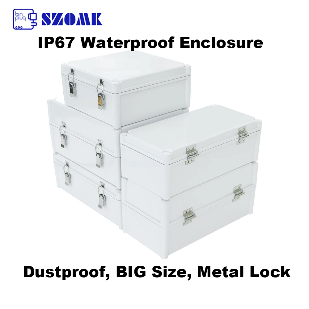 

Waterproof IP65 67 Enclosure Outdoor Junction Box Surface Mount Electrical Project Case Diy High Sealed