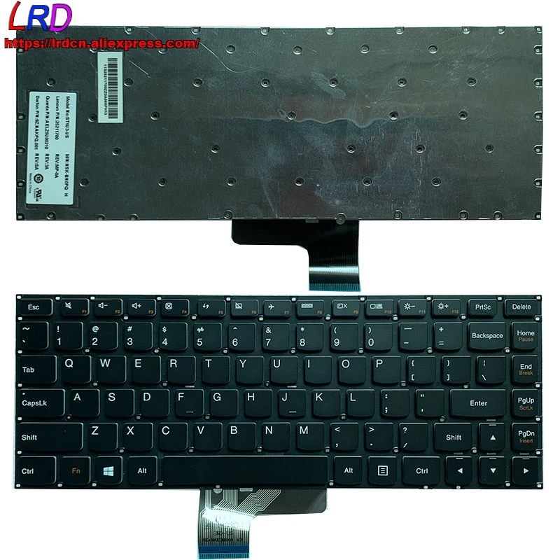 

US English Keyboard for Lenovo U430 U430P U430T Touch Laptop 25211700 25211639 25211578