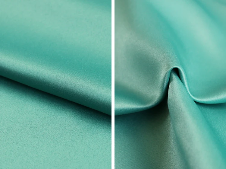 Heavy bridal wedding satin fabric polyester matt sateen quality 1 yard*150cm