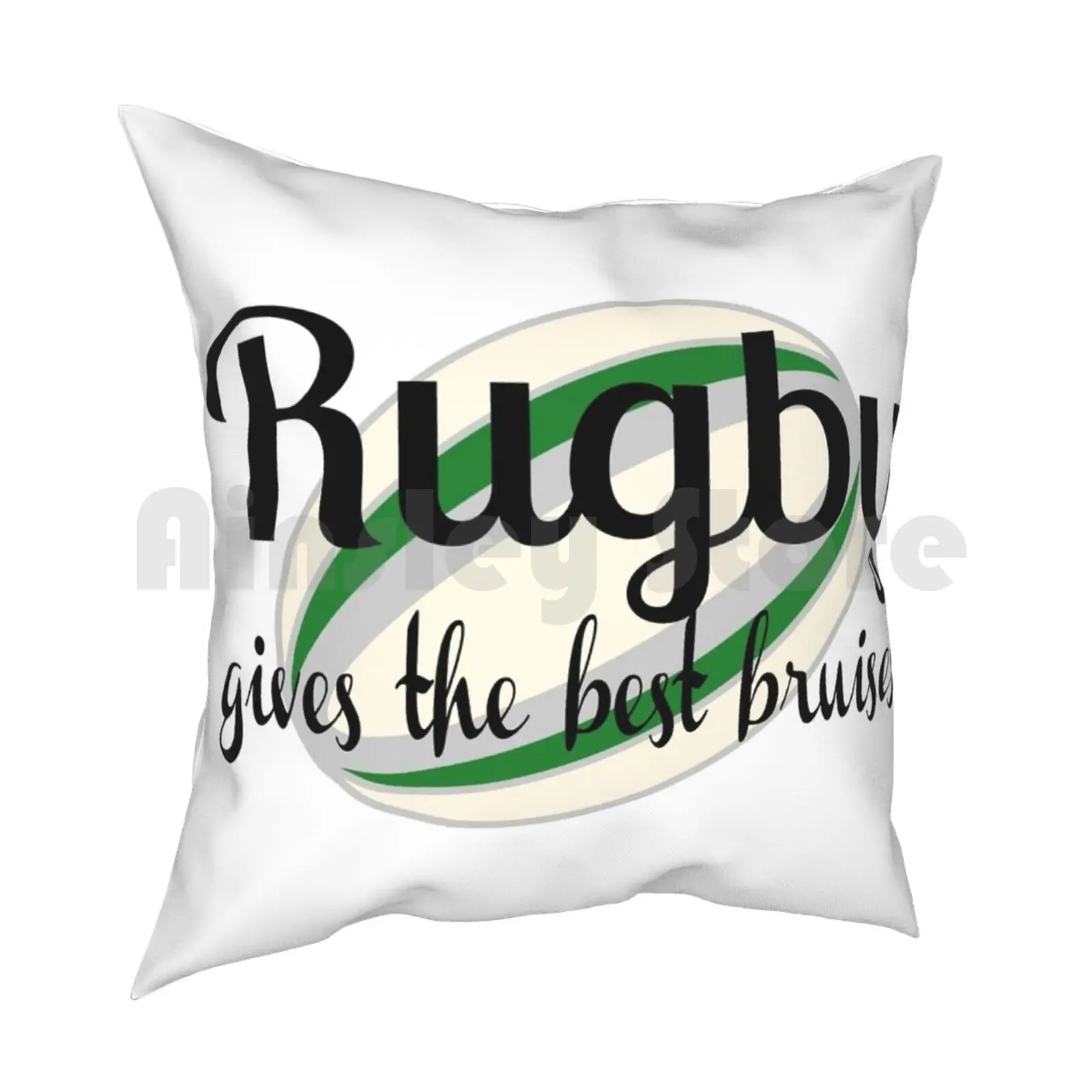 Rugby Gives The Best Bruises! Pillow Case Printed Home Soft Throw Pillow Rugby Sports Graphic Best Bruises Bruises