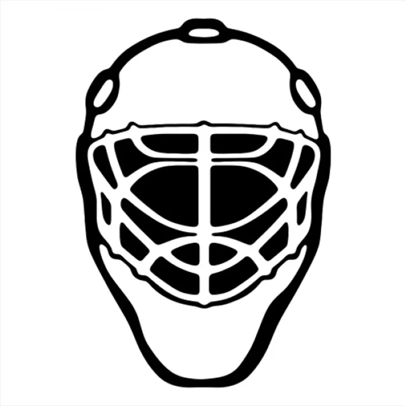 18x13cm ice hockey Sport Lover Helmet Man Boy Stickers Car Window Glass Body Decoration Decal Front Windshield CL320