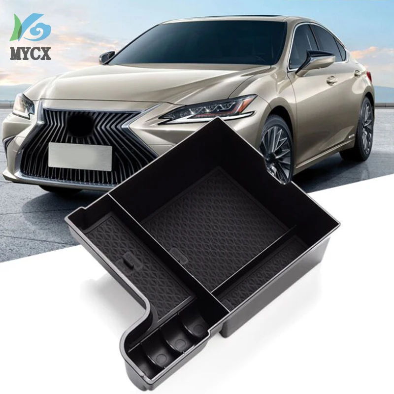

Armrest Storage Box for Lexus ES ES200 ES260 ES300h 2018 2019 Interior Organizer Center Console Glove Holder Central Tray