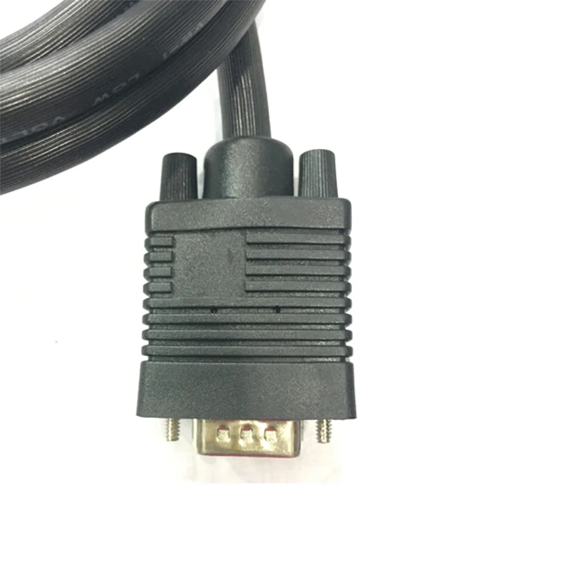 สาย VGA Vga ชายหญิง HD15pin M/F 3 + 6ทองแดงบริสุทธิ์แจ็คเก็ต Pvc สีดำ1.5M3M5M10m