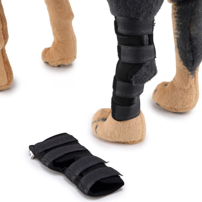 1 paar Winter Hund Knie Pads Warm Hund Hinterbein Joint Wrap Unterstützung Protector Atmungsaktive Verletzungen Erholen Beine Weichem Pet knie Pads