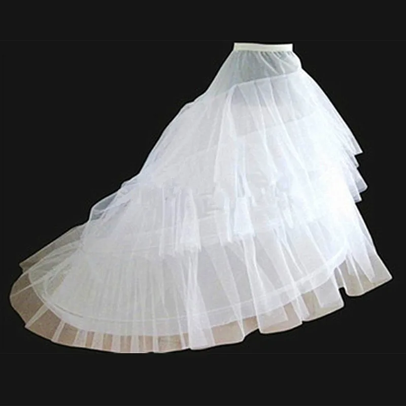 

Wedding Petticoat Court Train Crinoline Slip Underskirt for A-line Dress 3 Layers Accessoires