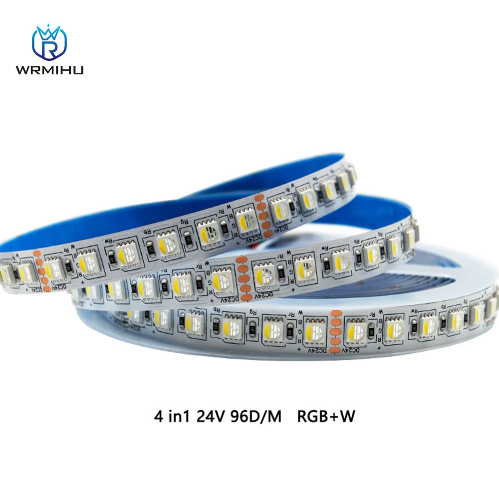 Imagem -05 - Rgbw Rgbww Flexível 60 84 94led m à Prova de Água Conduziu a Luz de Tira para o Armário de Exibição do Teto da Construção m Lote Dc12 24v Smd5050 In1