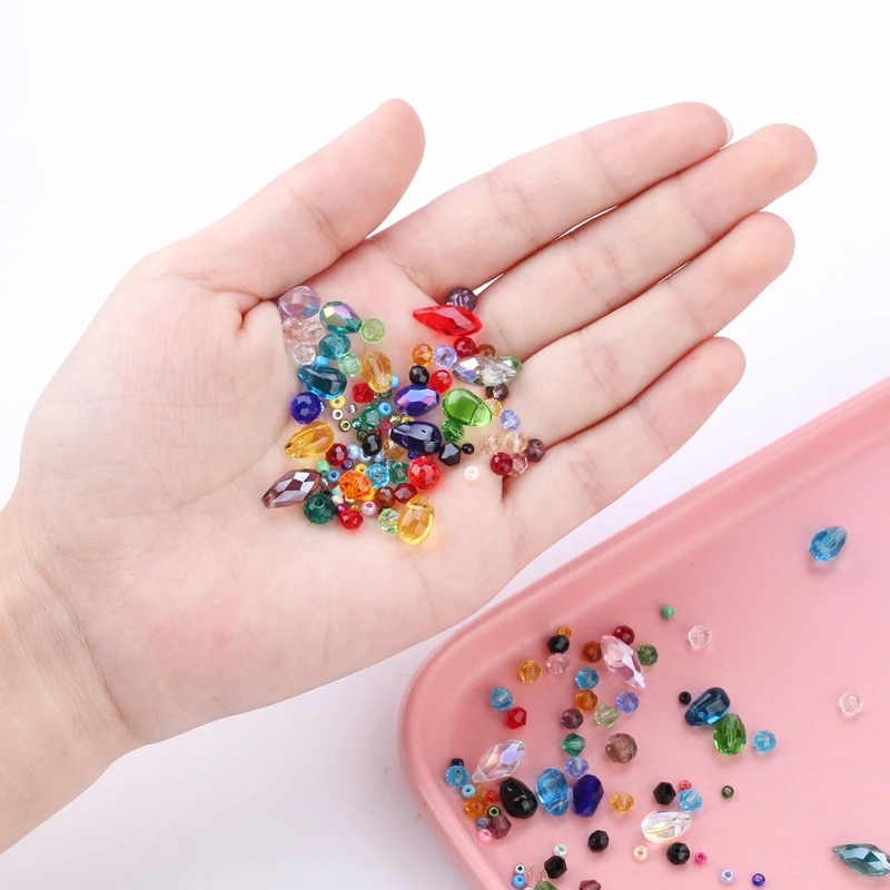 Multi-color Glass Beads crystal charms for Jewelry accessories Seedbeads For Jewelry Making Bracelet Necklace DIY Wholesale