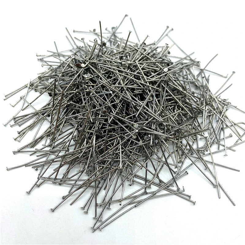 15/20/25/30/35/40/45/50/60mm Flat Head Pins Eye Pins Findings For Diy Jewelry Making Jewelry Accessories Supplies