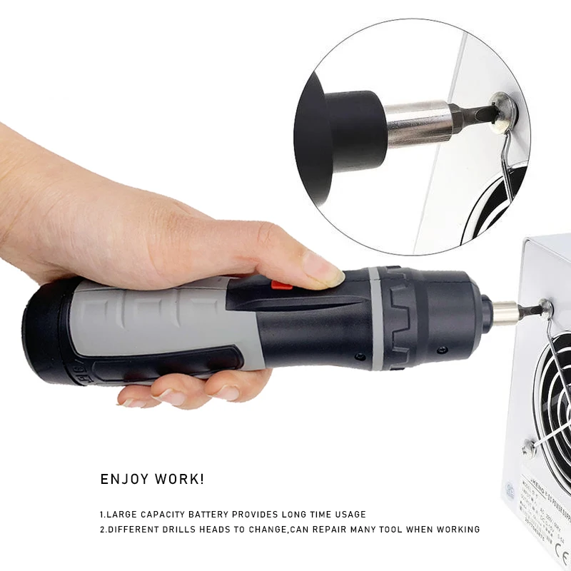 Điện Không Dây Tua Vít Hoạt Động Bằng Pin Tua Vít Khoan Dụng Cụ LED 2 Chiều Công Tắc Với 11 Cái Hoặc 19 Chiếc Ốc Vít